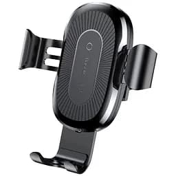 Автотримач Baseus Wireless Charger Gravity Car Mount із бездротовою зарядкою Black (WXYL-01) [85328]