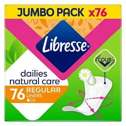 Щоденні прокладки Libresse щоденні прокладки Natural care 76 шт.
