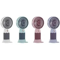 Вентилятор портативний ZB088A Mini Fan / Ручний вентилятор з акумулятором / Настільний портативний вентилятор