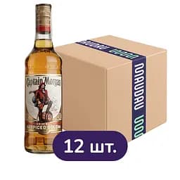 Упаковка ромового напою Captain Morgan Spiced Gold 35% 6 л (0.5 л х 12 шт.)