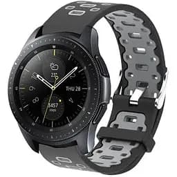 Спортивний ремінець Primo Perfor Classic для годинника Samsung Galaxy Watch 42 мм (SM-R810) Black Grey