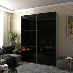 Шафа-купе Doros G-Caiser Графіт 2 Скла / 3 частини 180х60х240 (42005016) - мініатюра 5