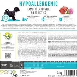 Сухий корм Brit Care Dog Hypoallergenic Puppy для цуценят, гіпоалергенний з ягням, 12 кг - мініатюра 7
