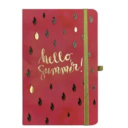 Книга записна Buromax Trendy в клітинку 207х136 мм на резинці малинова 96 аркушів (BM.255111-29)