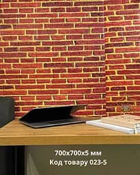 Самоклеюча декоративна 3D панель міні цегла 700x770x5 мм - мініатюра 2