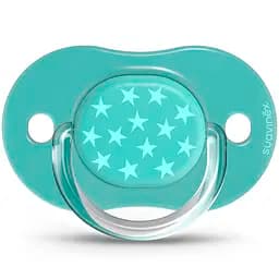 Пустышка силиконовая Suavinex Basics, симметрическая, 0-6 мес., зеленый, 2 шт. (307639/1)