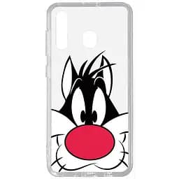 Чохол-накладка Toto Acrylic+TPU Print Case Samsung Galaxy A20/A30 #11 Cat Nose Transparent