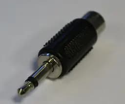 Адаптер TCOM Jack 3.5 штекер RCA гніздо моно - мініатюра 2