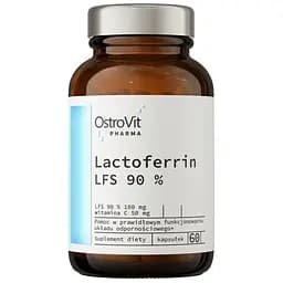Лактотрансферин OstroVit Pharma Lactoferrin LFS 90%, 60 капсул з вітаміном С