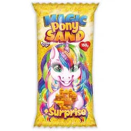 Кинетический песок Danko Toys Magic Pony Sand MPS-01 рус, 150 г Желтый
