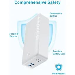 Портативний акумулятор - універсальна батарея Anker Power Bank 40000mAh 347 30W (A1377) біла - мініатюра 5