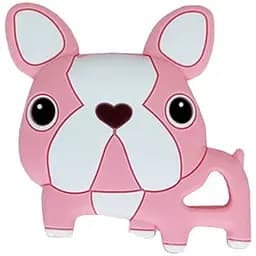 Силіконовий прорізувач "Бульдожка" MGZ-0414(Pink) рожевий, 8х1х8 см