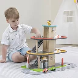 Дерев'яний паркінг із АЗС Viga Toys (44509) - мініатюра 3