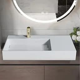 Умивальник Rea Archi 75 white накладний підвісний REA-U4300, Білий