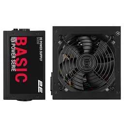 2E Блок живлення Basic Power (600W), 80%, 120мм, 1xMB 24pin(20+4), 1xCPU 8pin(4+4), 3xMolex, 4xSATA, 2xPCIe 8pin(6+2) - мініатюра 2