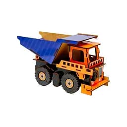 Дерев'яний 3D конструктор Самоскид PuzzleOk Puz-00920 96 деталей - мініатюра 3