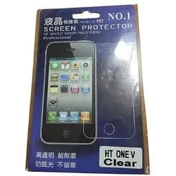 Защитная пленка Screenguard для HTC One V T320e фиолетовая упаковка