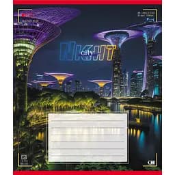 Зошит учнівський "Вогні міста" Leader 024-560145L-5 в лінію, 24 аркуші