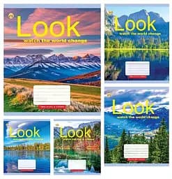 Тетради ученические 36 листов клетка Тверда ТЕ41406 Природа, 20 шт. в упаковке