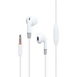 Проволочные наушники Celebrat 3.5 mm G8 вкладыши с микрофоном 1.2 m White