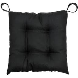 Подушка на стул Прованс Leon 40х40 см на липучке черная (38419)
