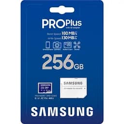 Карта пам'яті Samsung microSDXC 256GB C10 UHS-I R130MB/s PRO Plus - мініатюра 3