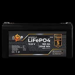 Акумулятор LP LiFePO4 12,8V - 160 Ah (2048Wh) (BMS 80A/40А) пластик для ДБЖ