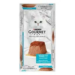 Уцінка. Вологий корм Gourmet Revelations Мус з тунцем та підливкою повнораціонний для дорослих котів 114 г (2х57 г) - мініатюра 4