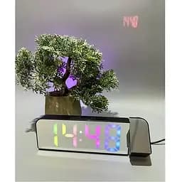 Годинник GH8013 електронний настільний цифровий з проекцією на стелю, стіну від USB з термометром RGB