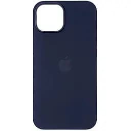 Чехол накладка Silicone Case Full with Magsafe для Apple iPhone 14 Pro Max- Storm Blue