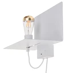 Бра Brille BL-546W/1 E27 WH настенное накладное в спальню