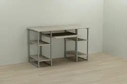 Комп'ютерний стіл Ferrum-decor Тім 75x120x70 сірий ДСП Дуб Сонома 16мм (FRD-101888)