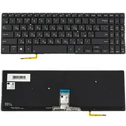 Клавіатура для ноутбука ASUS (B1500 series) rus, black, без кадру, підсвічування клавіш