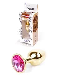 Анальная пробка Jawellery Gold PLUG Pink Boss Series 64-00017 98285