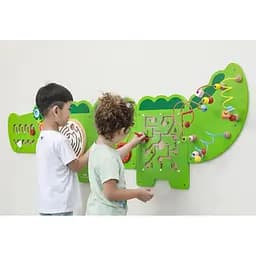 Уцінка. Бізіборд Viga Toys Крокодил 5 секцій (50346FSC)  - мініатюра 5