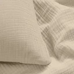 Комплект постільної білизни Cosas Beige Двоспальний муслін магнолія (Muslin_050Beige_El160-050Beige_180) - мініатюра 4