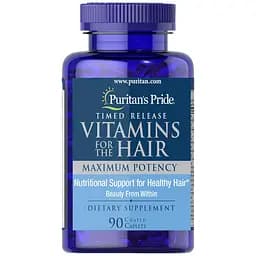 Вітаміни Puritans Pride Vitamins for the hair Time Release 90 капсул