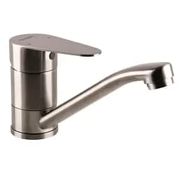 Змішувач для умивальника Globus Lux Main SM-203M Нержавійка_15 см,на гайці Нержавіюча сталь