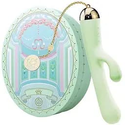 Вибратор-кролик Zalo Lolita Ichigo 18.3 см зеленый