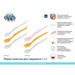 Перші ложечки для годування Canpol babies 3 шт. рожева, біла та жовта (31/419_pin) - мініатюра 14