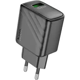 Мережевий зарядний пристрій Hoco CS21A Rich single port QC3. 0 charger чорний
