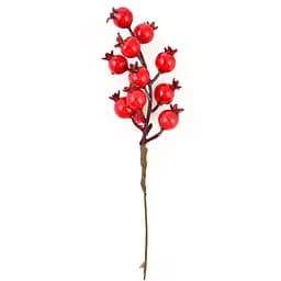 Гілочка декоративна Yes! Fun з червоними ягодами гранату 18 см червона (973525)