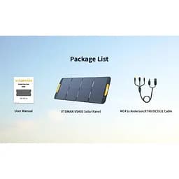 Сонячна панель Vtoman 400W 40V IP67 MC-4/Anderson/XT60/DC5521 - мініатюра 3