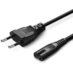 Кабель питания от сети PC-184, черный, 2 м, ColorWay, CEE 7/16 - IEC C7, 2x0.5 мм² (CW-CBP085-BK)