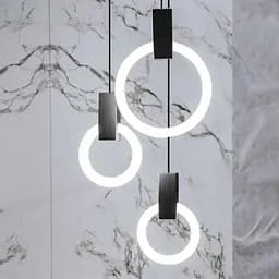 Кільцевий підвіс у чорному корпусі Ø 30 см | Арт. MJ 135-300 | Line F