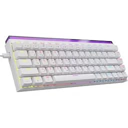 Клавіатура Ajazz NK68 Red Switch USB UA White (NK68-R-W) - мініатюра 3
