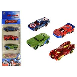 Набір металевих машинок "Супергерой" A-Toys 1210-11S, 4 машинки
