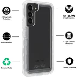 Протиударний чохол із кліпсою Pelican Voyager для Samsung Galaxy S23 (6.1") Clear аналог OtterBox Defender - мініатюра 9