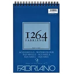 Альбом на спіралі для акварелі 1264 300г/м2 30л СР 25% бавовни Fabriano