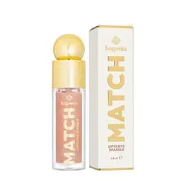 Блеск для губ Bogenia Match Lipgloss Sparkle с шимером устойчивый (BG712), 03 Бежевый